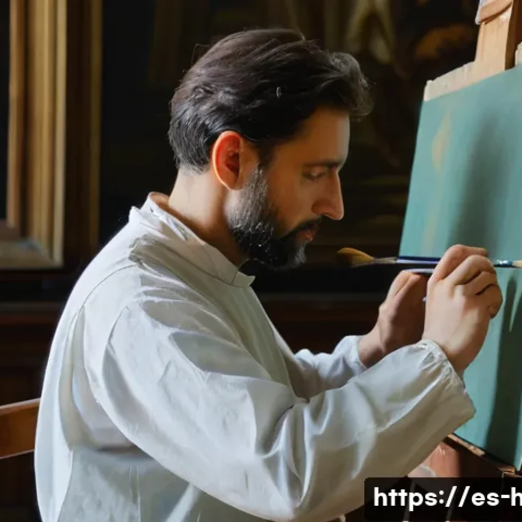 문화재수리기술자 직무별 역할 - **Prompt:** A highly skilled art restorer, with an intense and focused expression, meticulously work...